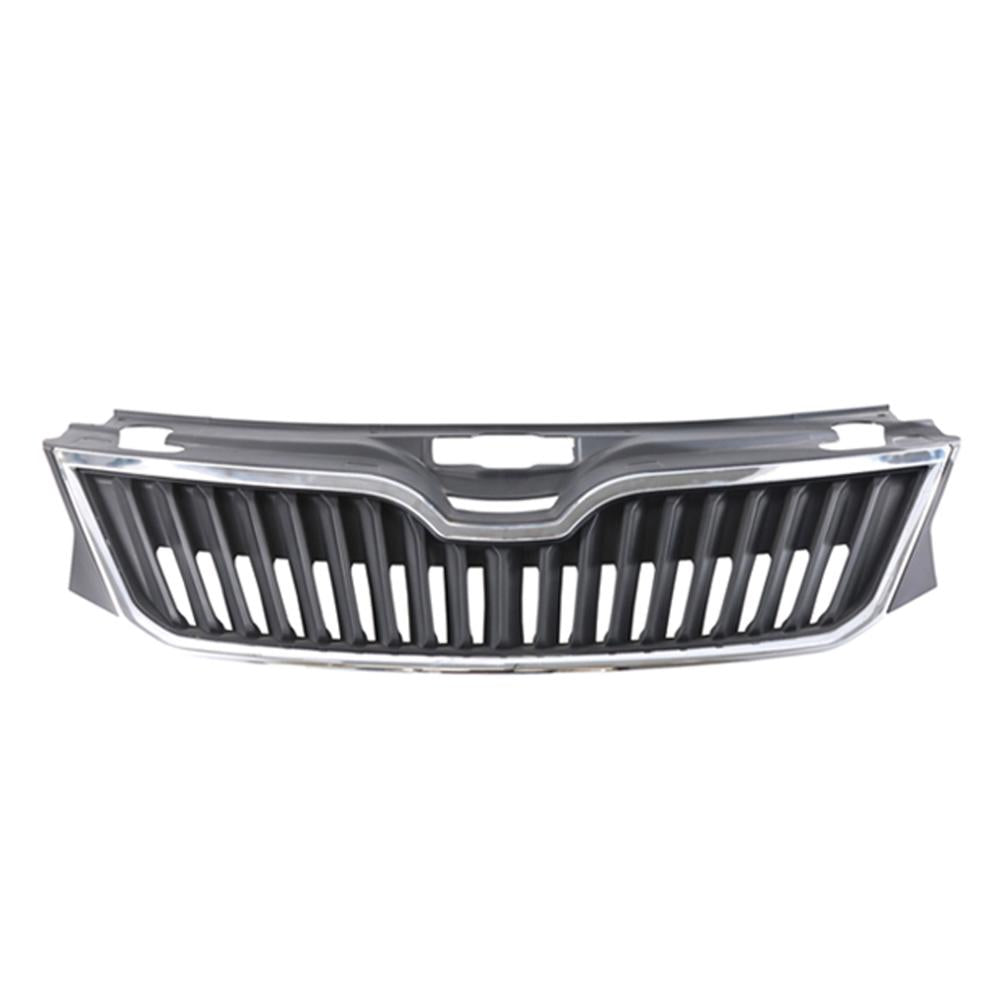 griglia radiatore nera con cornice cromata skoda rapid 2012 2016 sk3502001