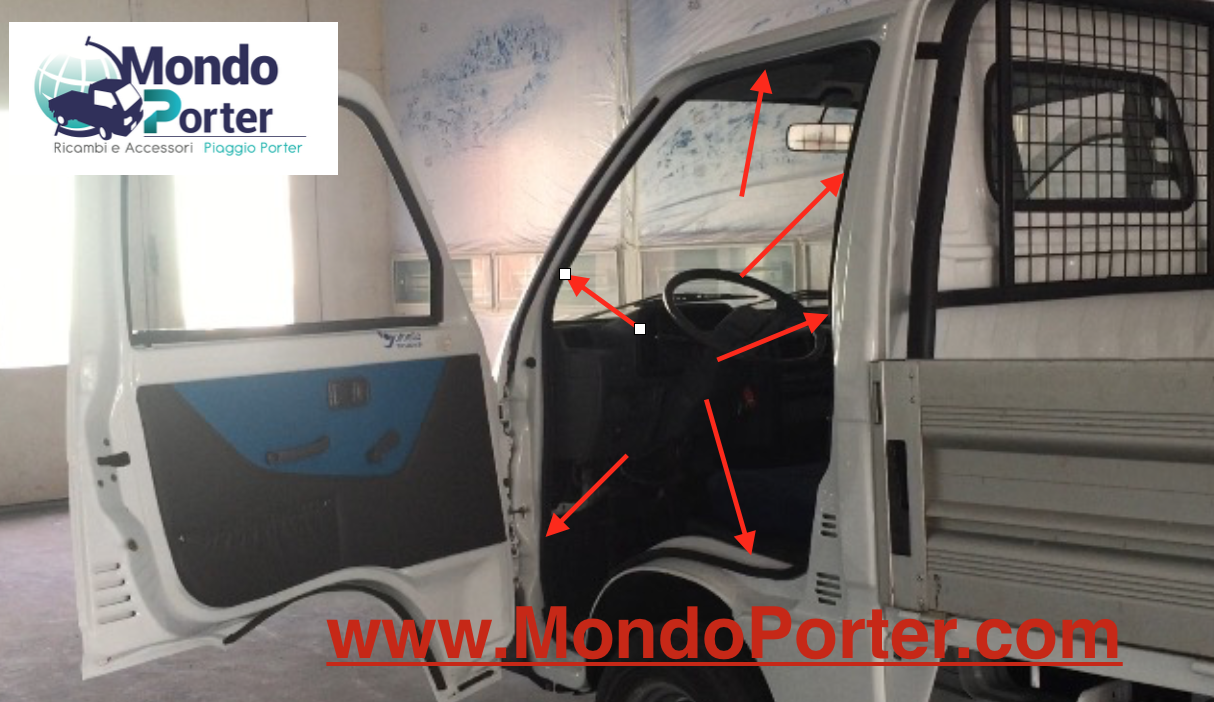 Guarnizione Sportello Piaggio Porter - Mondo Porter