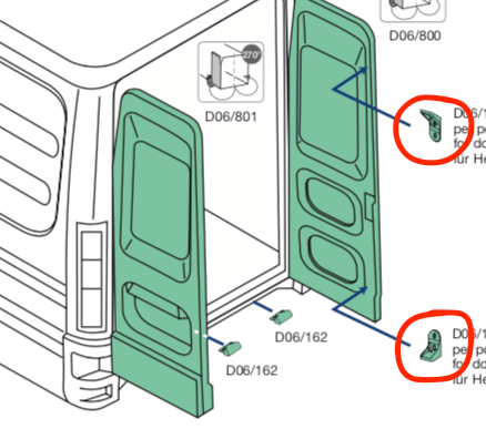 Scontro Serratura Porte Posteriori Iveco Daily Furgonato 2012 - 3804652 - Specialista Daily