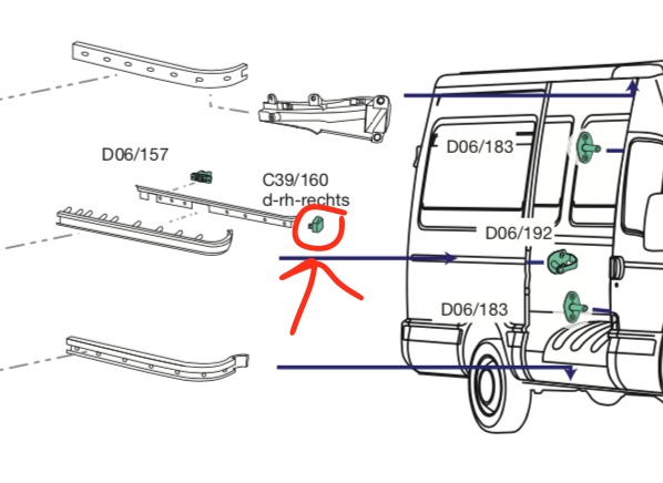 Tappo Fine Corsa Porta Scorrevole Iveco Daily Furgonato - 500329781 - Specialista Daily