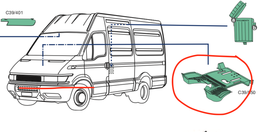 Tappeto Interno Completo Moquette Iveco Daily - 500320145 - Specialista Daily