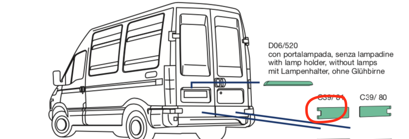 Modenatura Plastica Porta Posteriore DX Iveco Daily - 500326838 - Specialista Daily