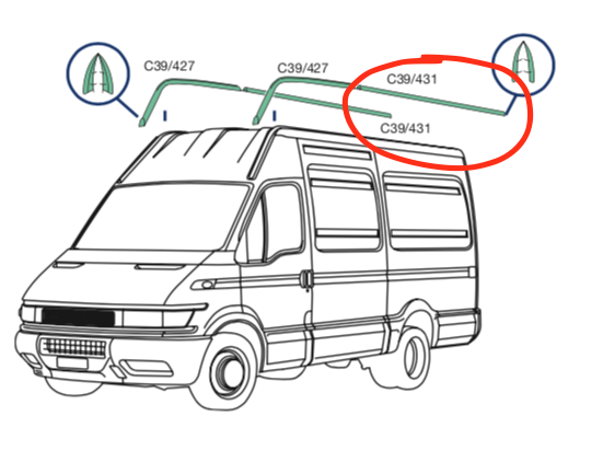 Gocciolatoio Posteriore Iveco Daily Furgonato 2000 - 500330623 - Specialista Daily