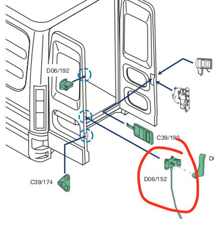 Serratura Porta Posteriore Iveco Daily - 504056462 - Specialista Daily
