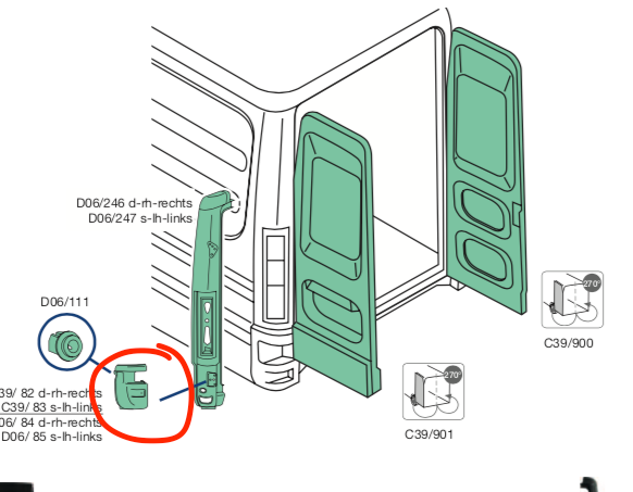 Cantonale Plastica DX destro Paraurti Posteriore Iveco Daily - 504099511 - Specialista Daily