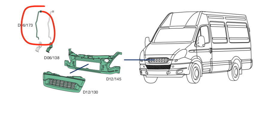 Asta Cofano Anteriore Iveco Daily - 504350879 - Specialista Daily
