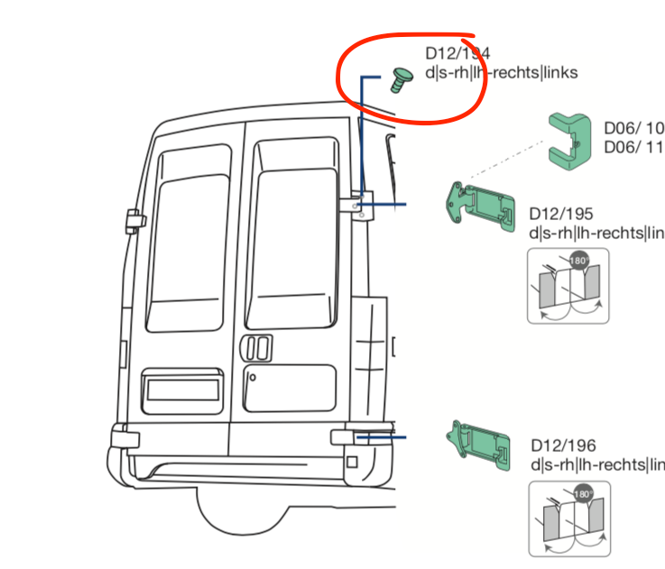 Tappo in Gomma Porta Posteriore Iveco Daily Furgonato - 5801278496 - Specialista Daily