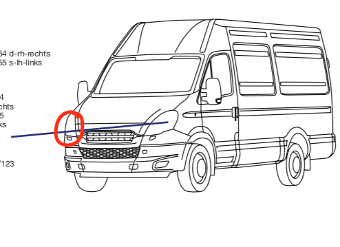 Faro Anteriore DX destro Iveco Daily 2012 - 5801375415 - Specialista Daily