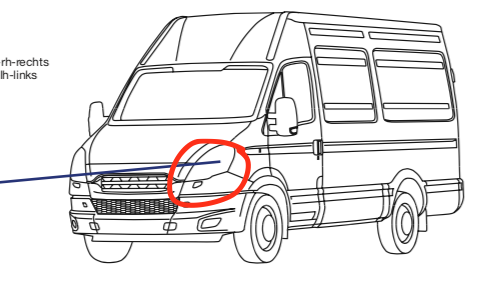 Faro Anteriore SX sinistro Iveco Daily 2012 - 5801375416 - Specialista Daily