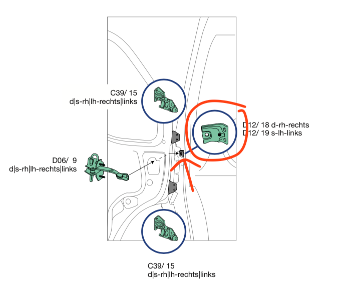 Cerniera Sportello Destro Dx Iveco Daily - 5802389797