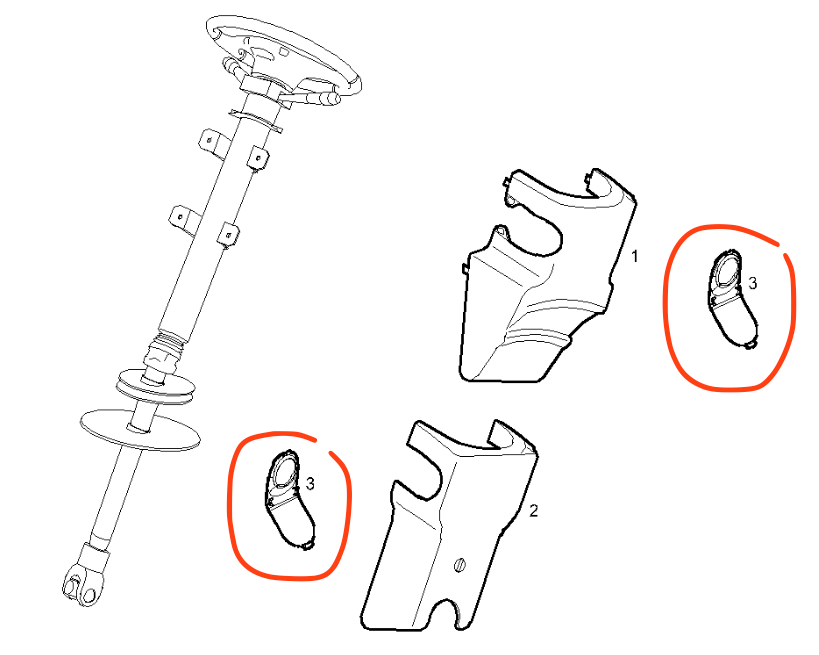 Staffa Chiusura Plancia Colonna Sterzo Iveco Daily - 5801270139