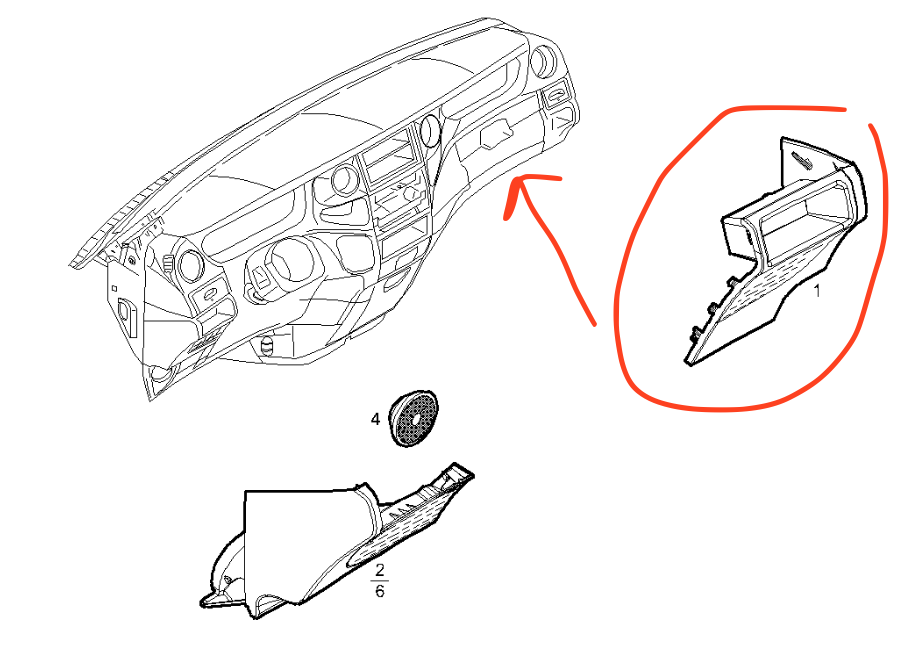Rivestimento Inferiore Destro Cruscotto Iveco Daily - 3802521