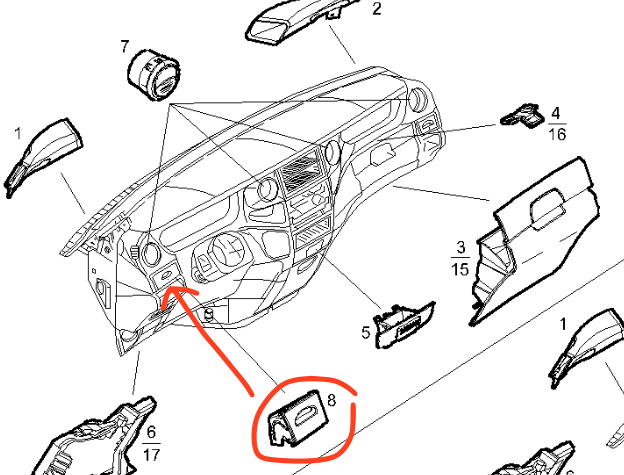 Contenitore Sinistro Cruscotto Iveco Daily - 3802683