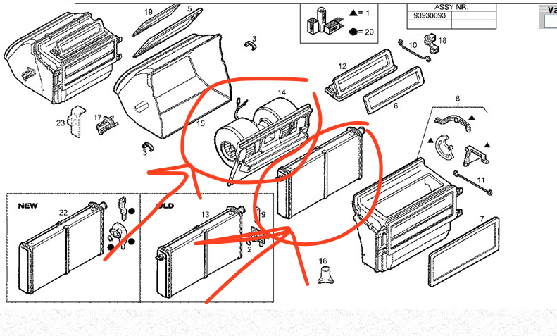 Gruppo Stufa completo Riscaldamento Cabina Iveco Daily - 93930693 - Specialista Daily