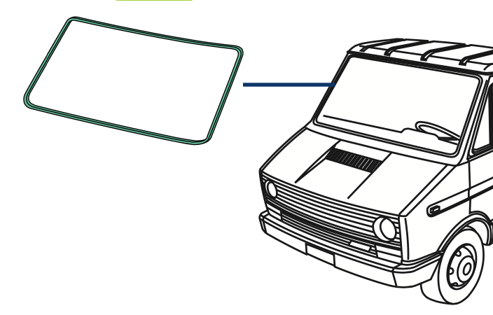 Guarnizione Parabrezza Anteriore Iveco Daily 1996 - 93902026 - Specialista Daily