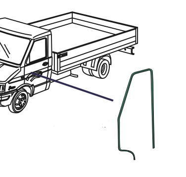 Guarnizione Sportello Iveco Daily 1996 - 93933106 - Specialista Daily