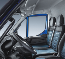 PANCHETTA 2 POSTI standard , LINEA BLUE INSTINCT Tessuto originale blu e nero in microfibra traspirante personalizzato - 500051475 - Specialista Daily