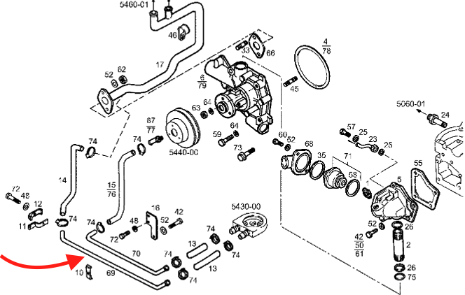 Tubo acqua raffreddamento Iveco daily 35-10 - 99482735 - Specialista Daily