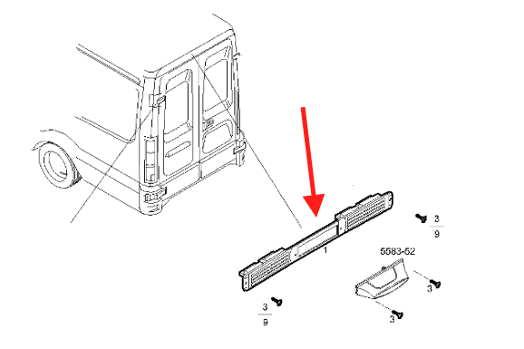 Mostrina terzo stop posteriore Iveco Daily - 3804766 - Specialista Daily