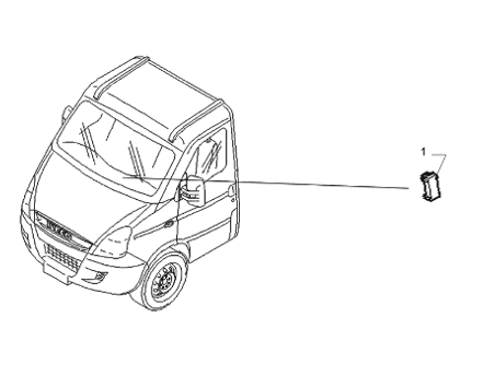 Tappo affianco pulsante 4 frecce Iveco Daily - 3802678 - Specialista Daily