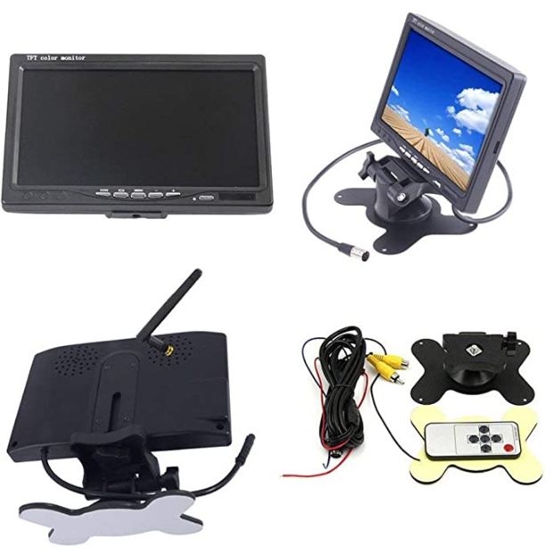 Telecamera di Retromarcia 7 pollici HD Monitor Wireless, Telecamera Posteriore Senza Fili Sistema di Assistenza al Parcheggio, Impermeabile Visione Notturna 12V-24V Iveco Daily Universale - Specialista Daily