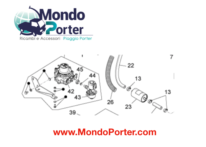 Filtro Gpl Piaggio Porter - BRC- 659749 - Mondo Porter