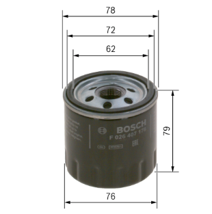 Filtro Olio Nissan Juke 1.5 K9K Oe 1520800Q1D (Bosch)