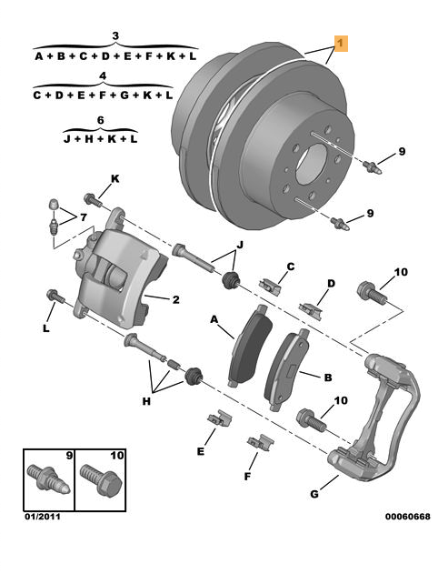Serie Dischi Freni Posteriori Peugeot Boxer 3 Oe 4249K8