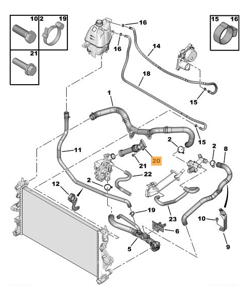 Tubo Pompa Acqua Peugeot Boxer Oe 1341H8