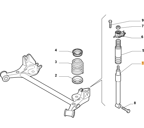 Coppia Ammortizzatori Posteriori Fiat Punto Evo 1.3 Multijet Oe 51943197