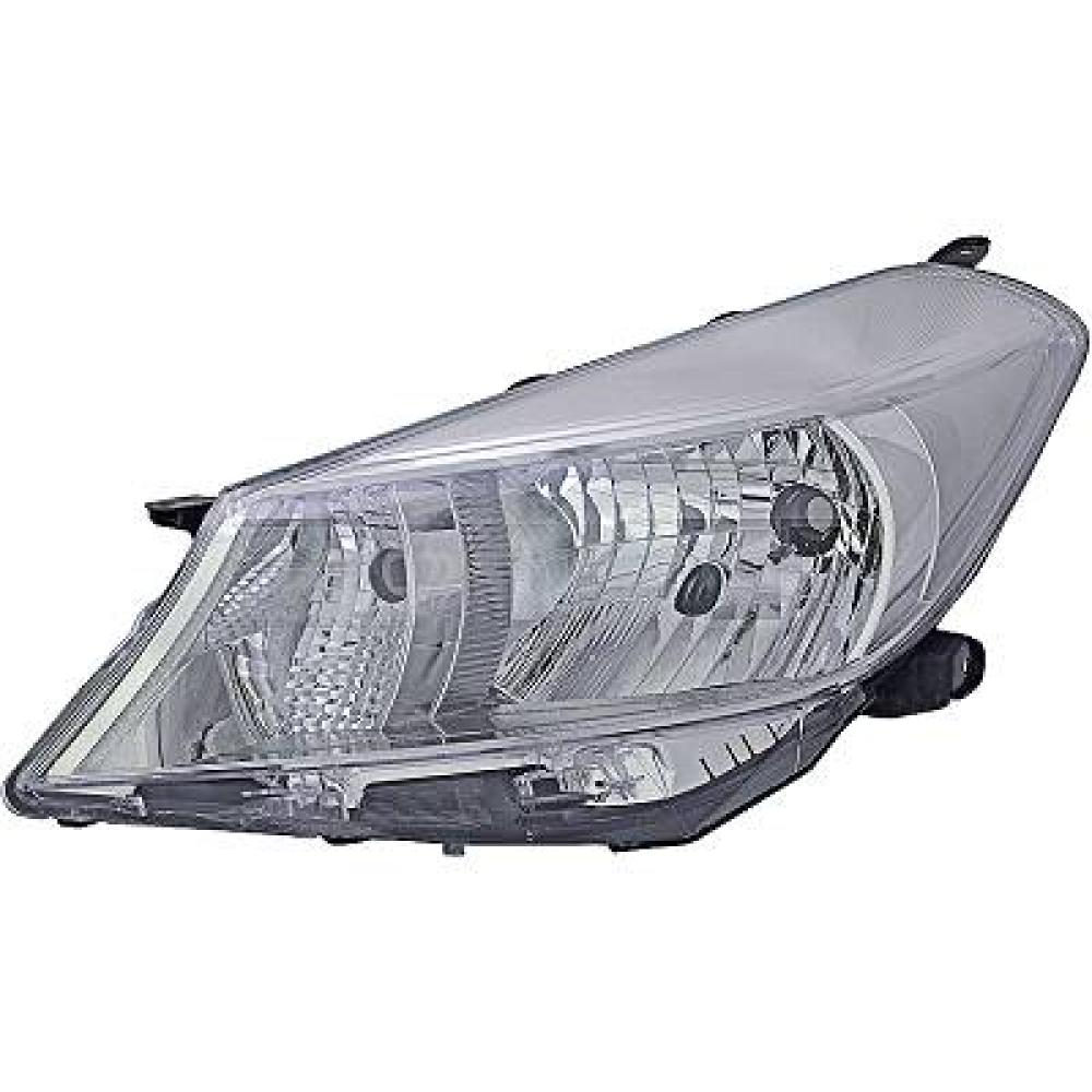proiettore sinistro h4 elettrico senza motore cromato scuro toyota yaris 2011 2014 81170 0d470