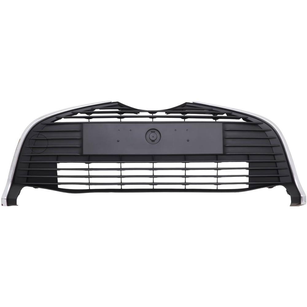 griglia paraurti anteriore centrale nera con cornice cromata toyota yaris 2014 2016 531020d040