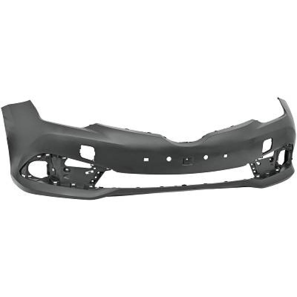 paraurti anteriore nero liscio da primerizzare con tappo copri gancio con tracce pdc park assist e lavafari toyota auris 2015 2019 521190z962