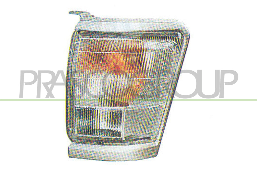 fanale anteriore sinistro bianco con portalampada con bordo grigio toyota hilux pick up 1997 2001 ty8144024