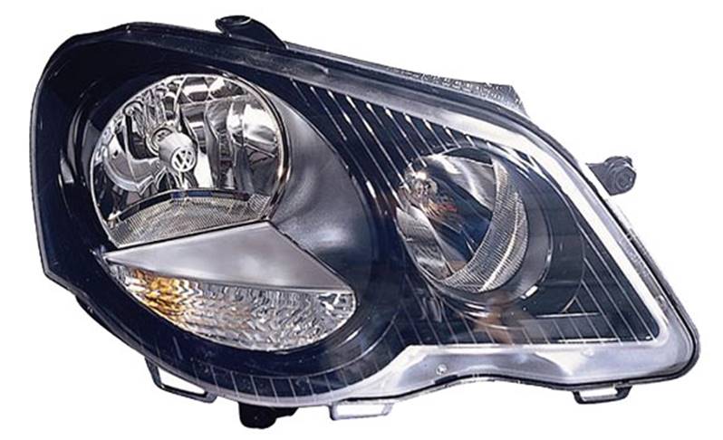 proiettore destro mod h7 h1 elettrico con motore nero md sport volkswagen polo 2005 2009 vg0224913