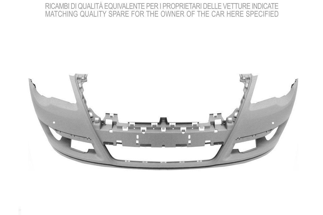 paraurti anteriore con primer con fori pdc supporti con tracce lavafari volkswagen passat b6 2005 2010 vg0541011