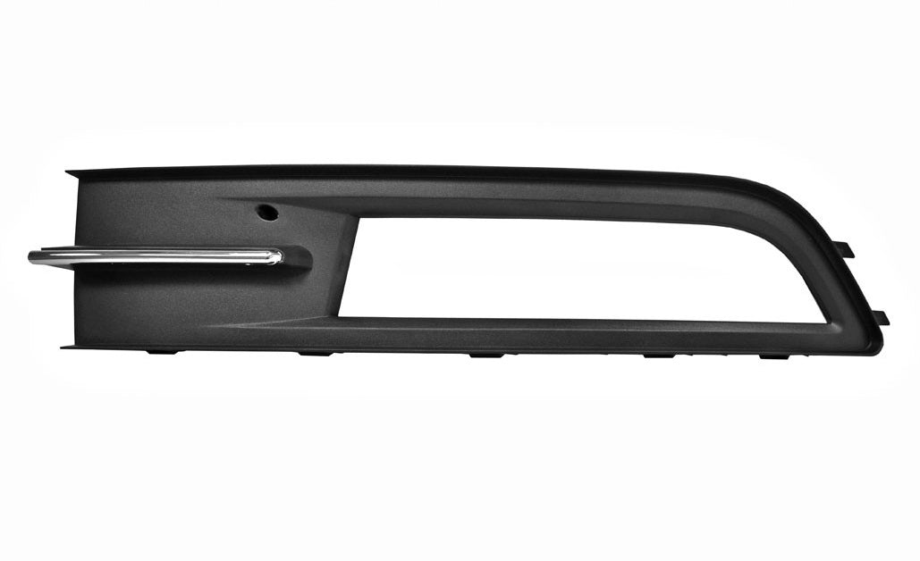 griglia sinistra paraurti anteriore nera con sede fendi con modanatura cromata volkswagen passat b8 2014 2019 vg0562124