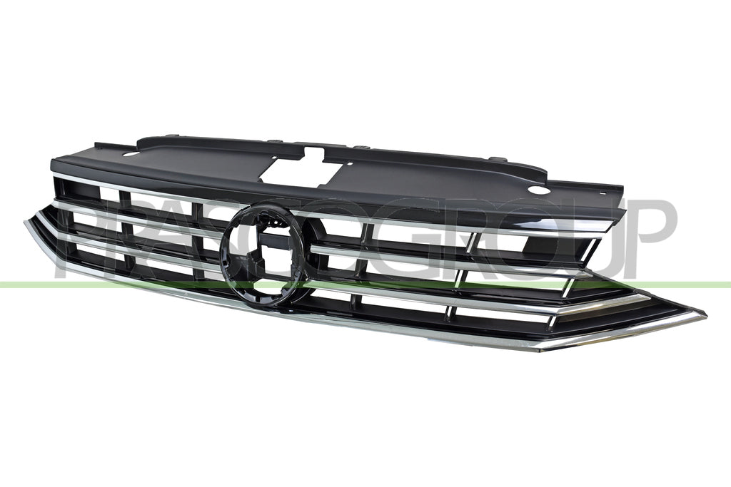 griglia radiatore nera lucida con modanatura cromata volkswagen passat b8 2019 2024 vg0582001