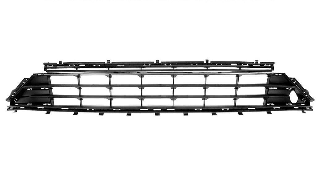griglia paraurti anteriore centrale nera con modanatura cromata volkswagen golf 7 5 2016 2020 vg4042130