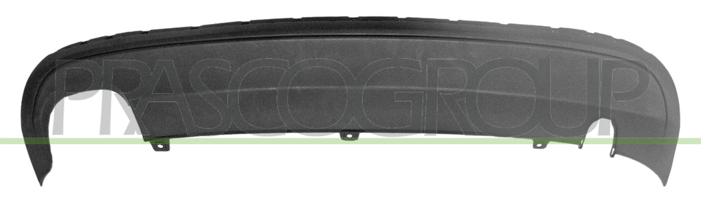 spoiler paraurti posteriore nero goffrato con scarico doppio a sinistra volkswagen jetta 2010 2014 vg5221851