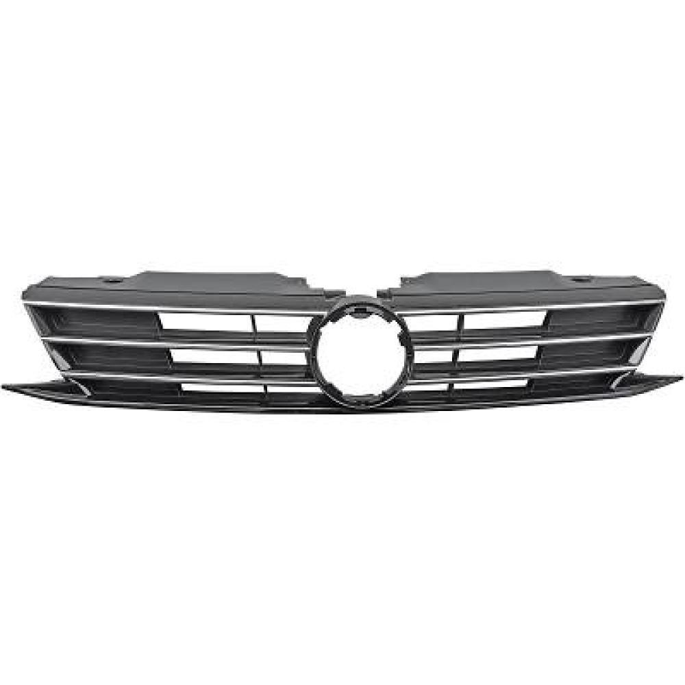 griglia radiatore nera lucida con modanatura cromata volkswagen jetta a6 2014 2018 vg5242011