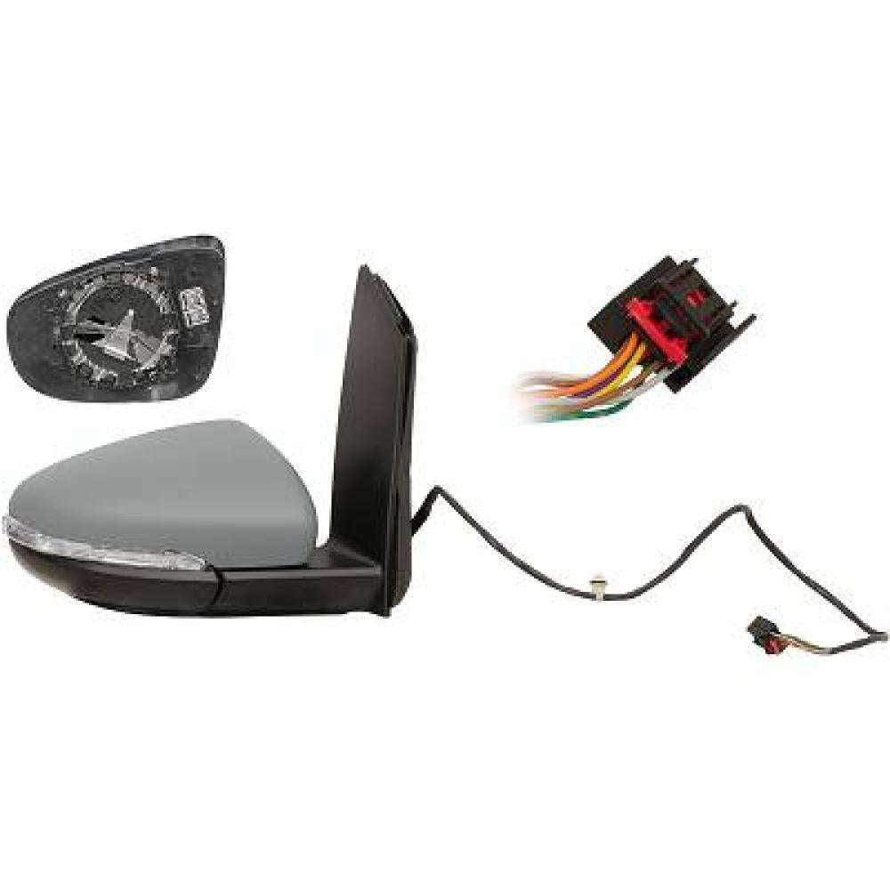 retrovisore destro elettrico con primer termico con fanale convesso 6 pins volkswagen touran 2010 2015 1t1857508ab9b9
