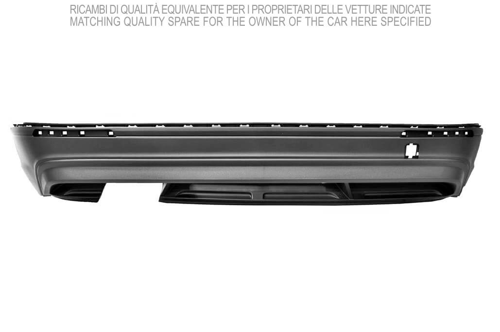 spoiler paraurti posteriore nero goffrato con tracce pdc con scarico doppio a sinistra volkswagen tiguan 2016 2020 vg8101871