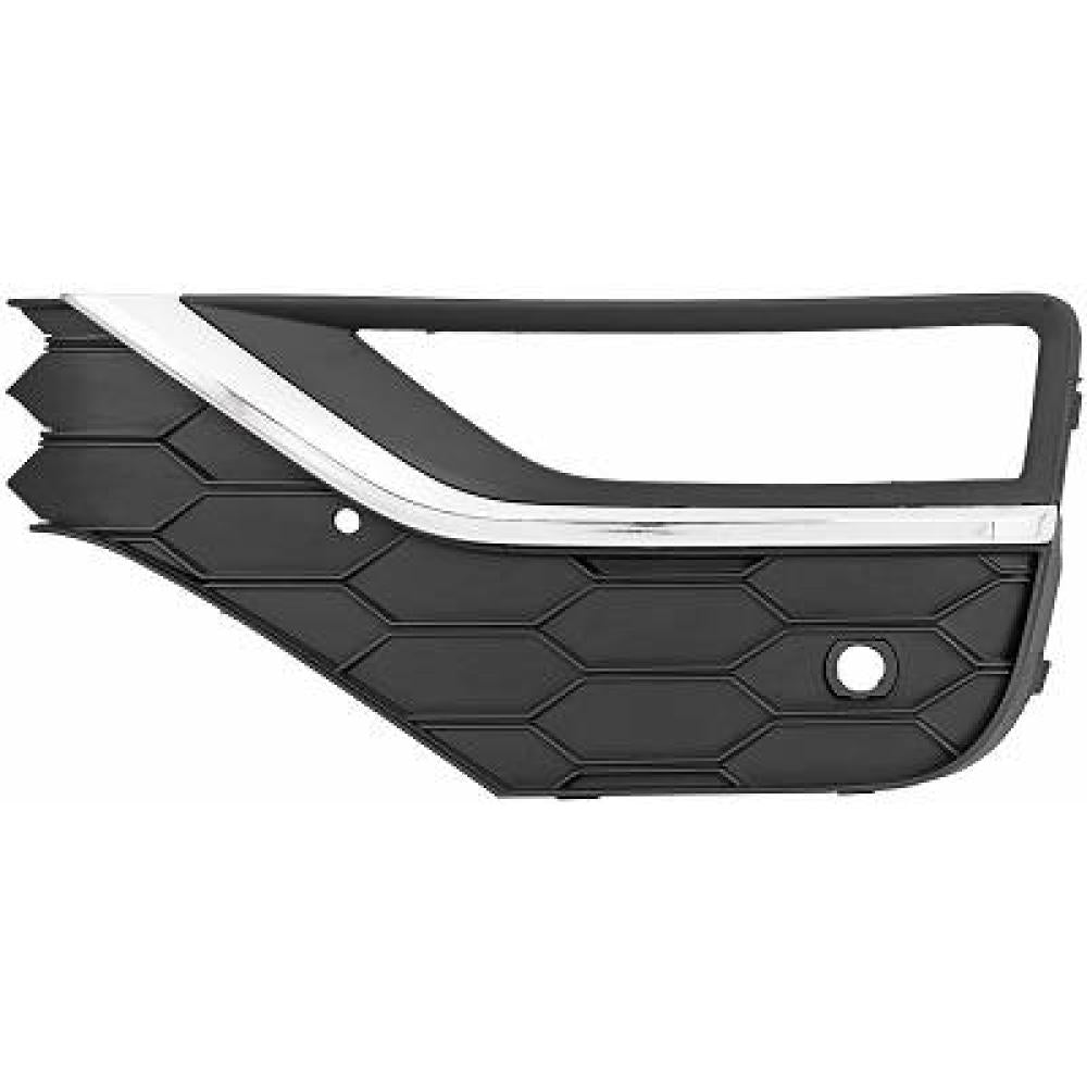 griglia sinistra paraurti anteriore nera goffrata senza sede fendinebbia volkswagen amarok 2016 2023 vg8422144