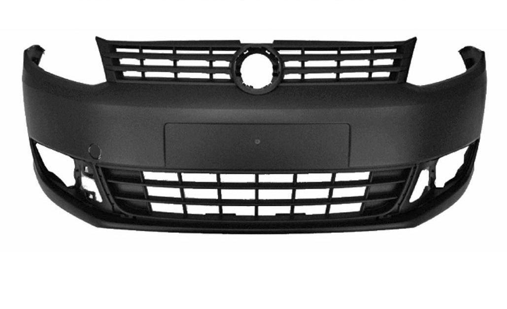paraurti anteriore nero goffrato con griglia centrale volkswagen caddy 2010 2015 vg9061001