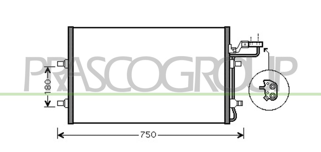 condensatore volvo c30 2006 2009 vv220c004