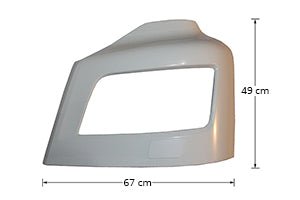 ANGOLO PARAURTI SUPERIORE SX MAN TGS EURO 6 - 81416106763 - Carrozzeria Truck