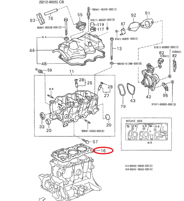 Guarnizione Testata Piaggio Porter 1.000 CB42 1111587731000 - Mondo Porter