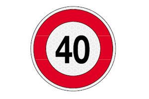 DISCO LIMITATORE DI VELOCITA 40 KM/H 4000.99102 - Carrozzeria Truck