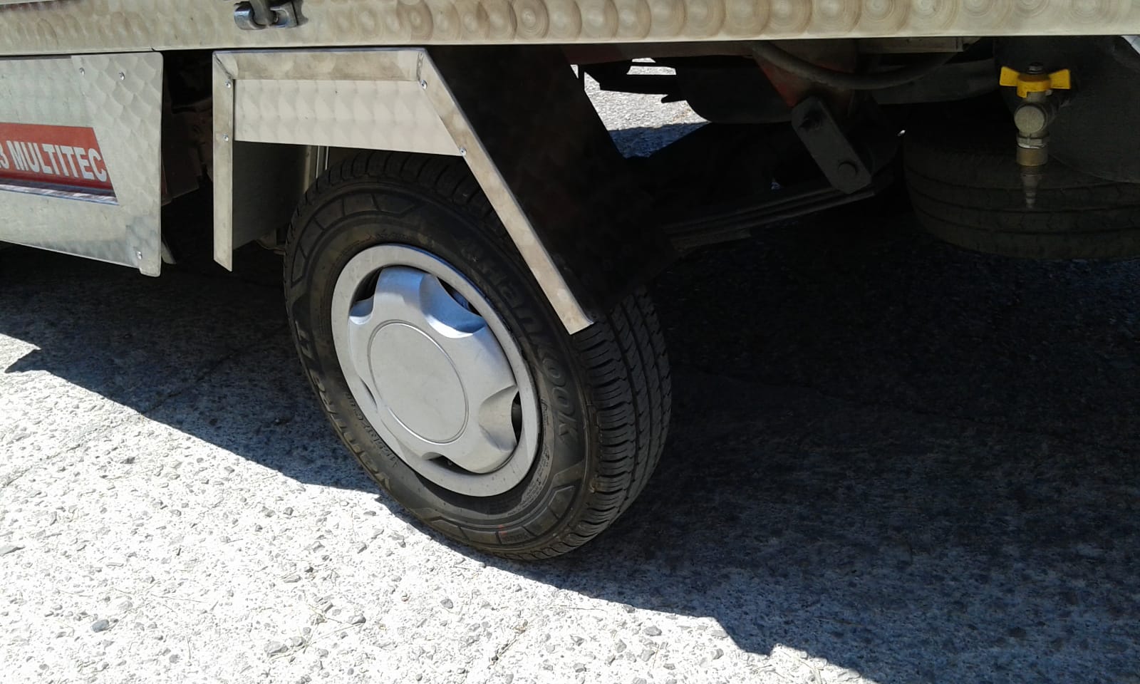 Coppia Parafanghi Posteriori Acciao Inox Piaggio Porter - Mondo Porter